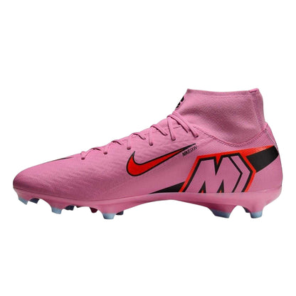 Pink-Black - Back - Nike Unisex Adult Zoom Mercurial Superfly 10 Academy Firm Ground Football Boots