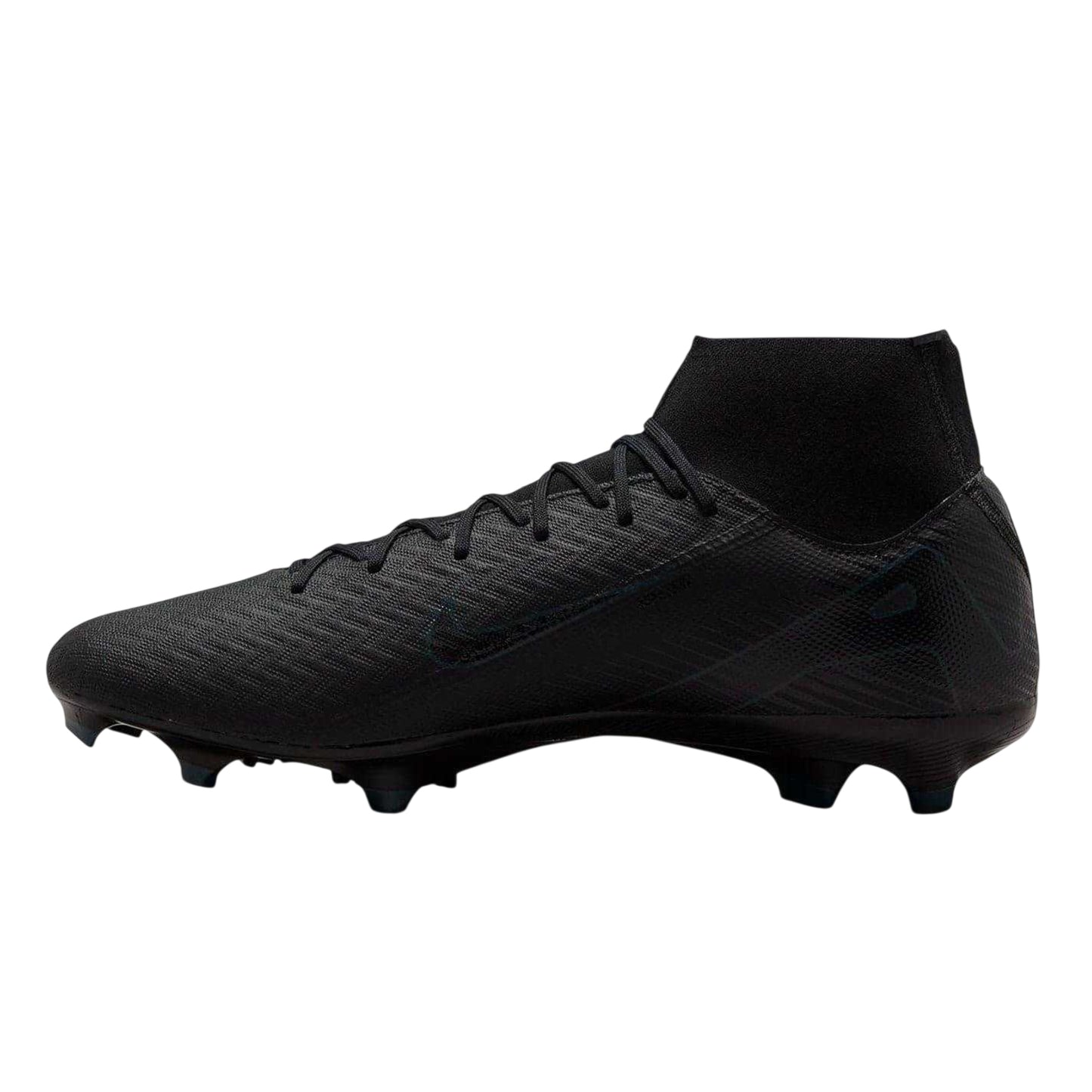 Black-Green - Back - Nike Unisex Adult Zoom Mercurial Superfly 10 Academy Firm Ground Football Boots