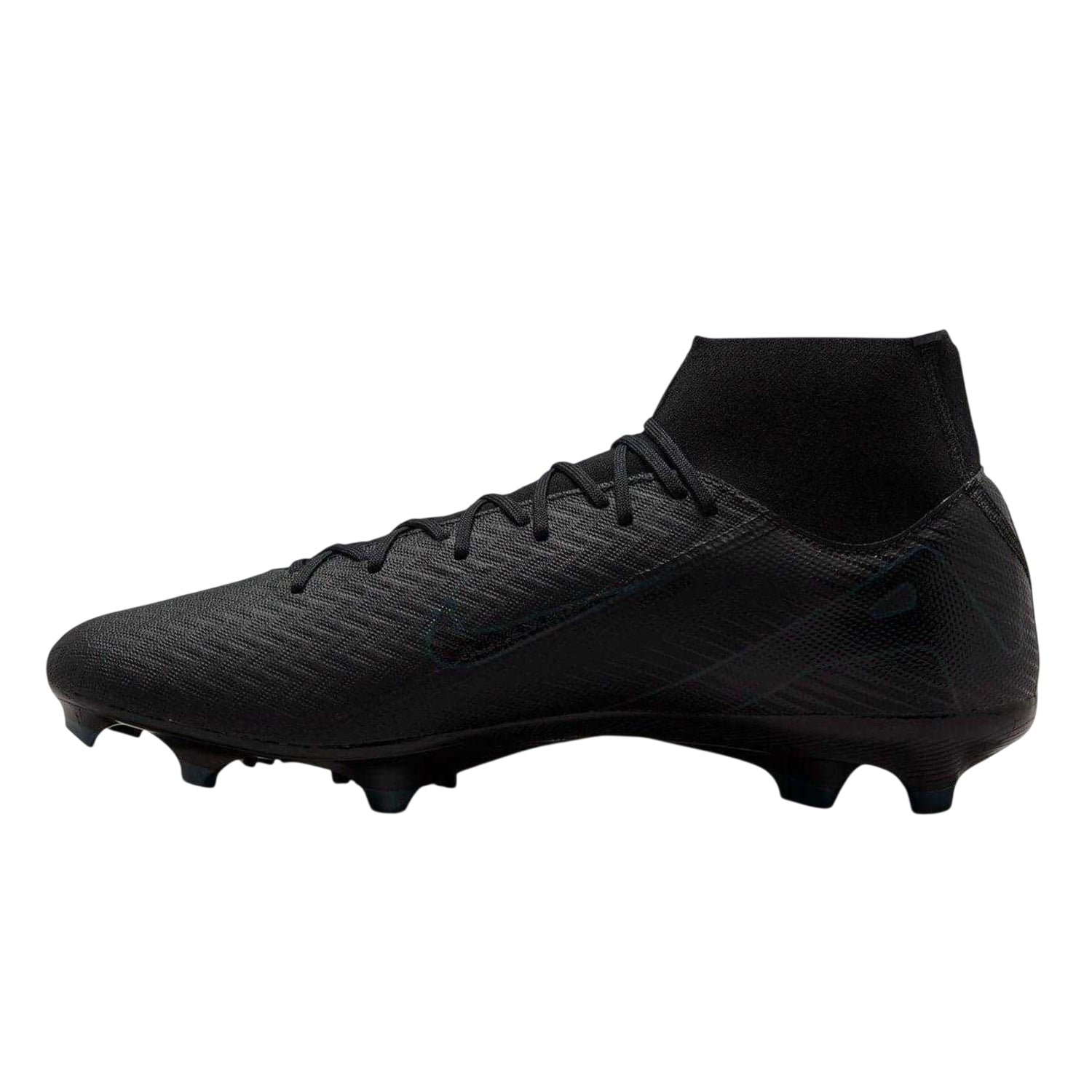 Black-Green - Back - Nike Unisex Adult Zoom Mercurial Superfly 10 Academy Firm Ground Football Boots