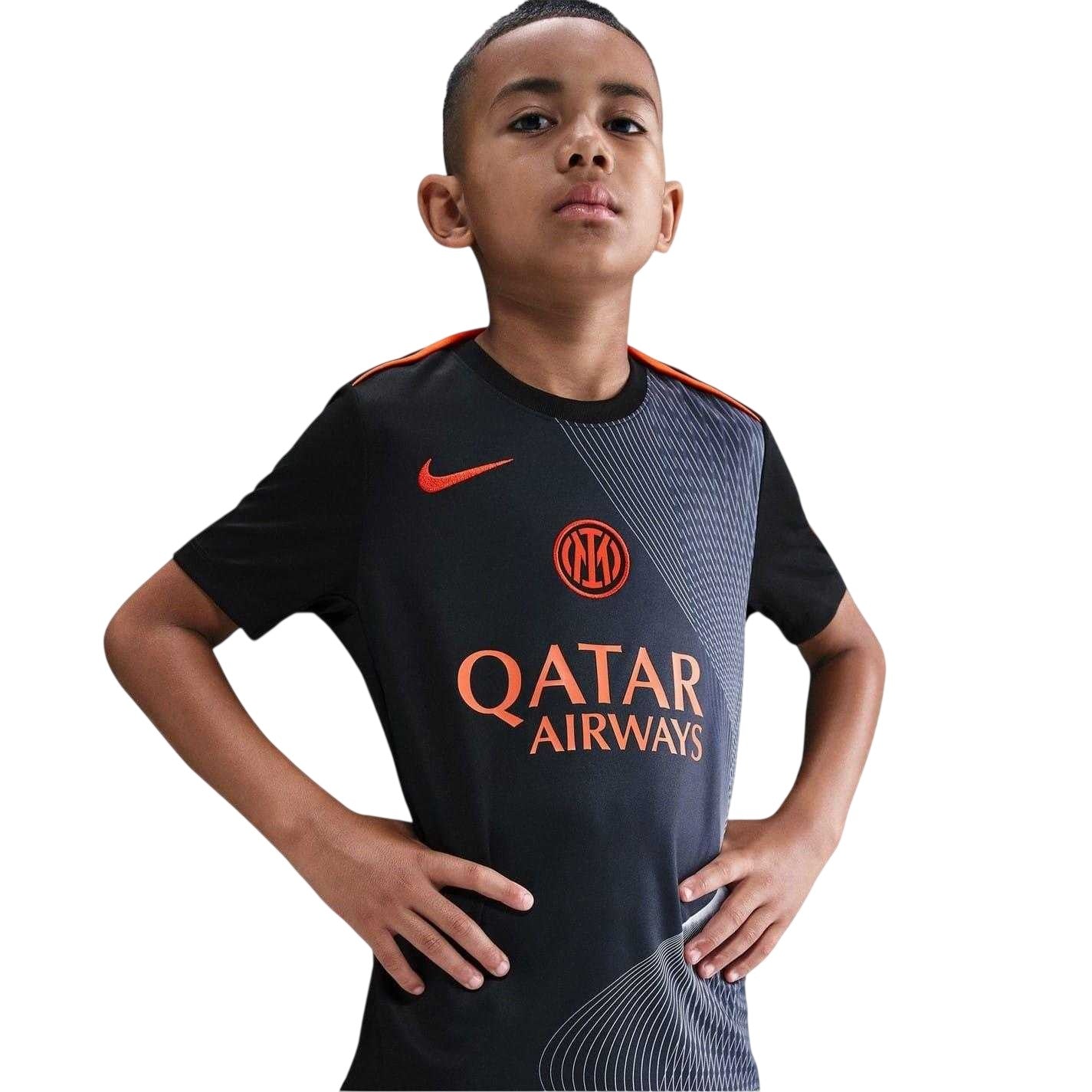 Black-Blue - Lifestyle - Nike Childrens-Kids 2025-2026 Inter Milan FC Football Shirt
