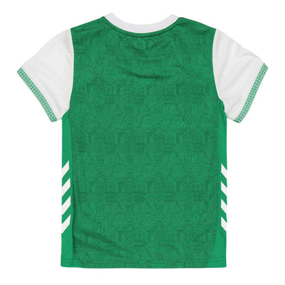 Green - Back - Hummel Childrens-Kids 2025-2026 AS Saint-Étienne Home Jersey