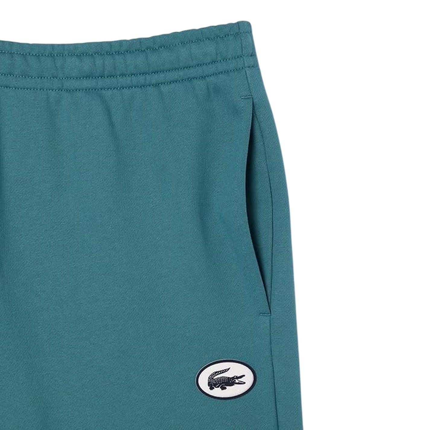 Hydro Teal - Back - Lacoste Unisex Adult Fleece Side Stripe Sweatpants