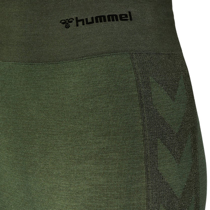 Green - Lifestyle - Hummel Womens-Ladies Seamless High Rise Leggings