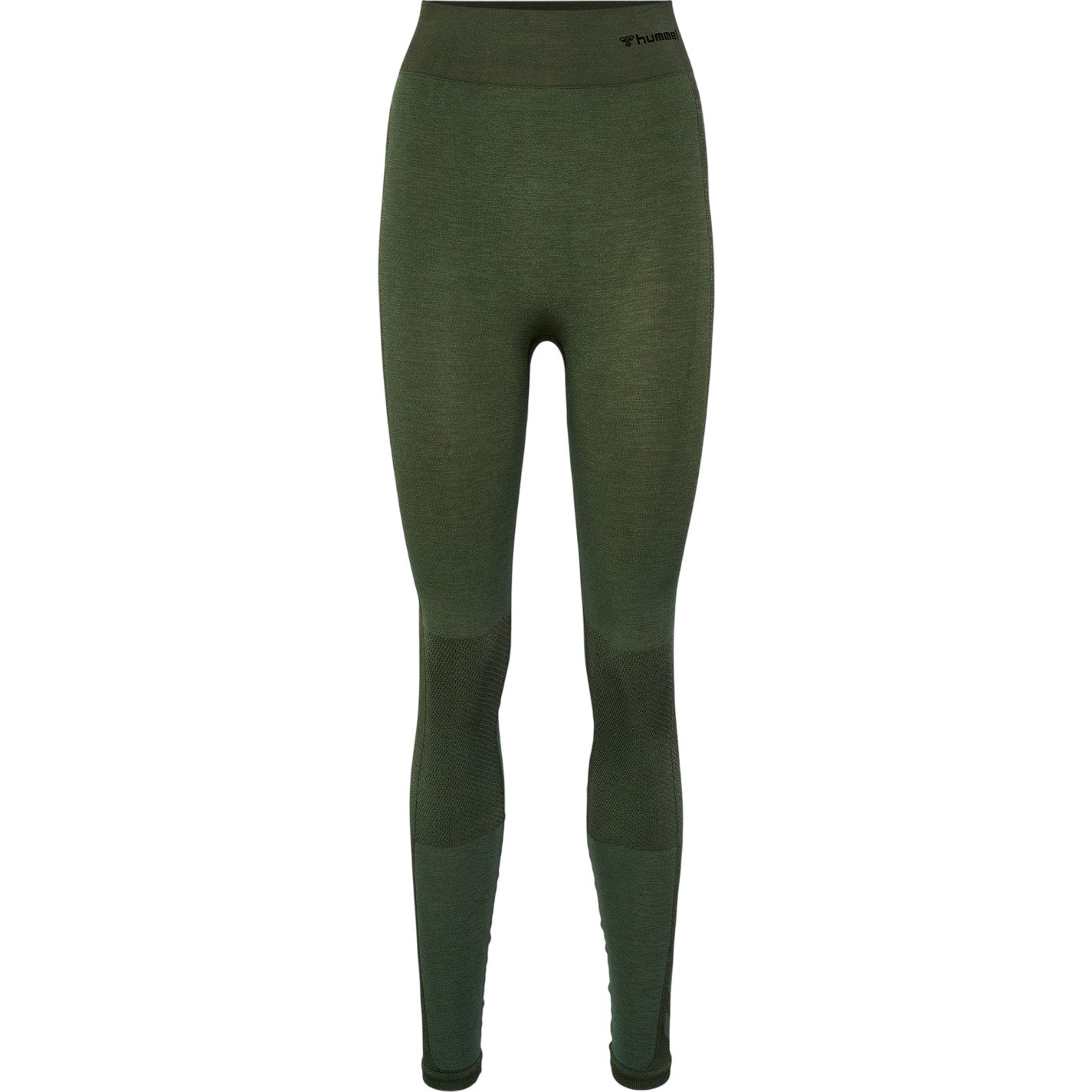 Green - Front - Hummel Womens-Ladies Seamless High Rise Leggings