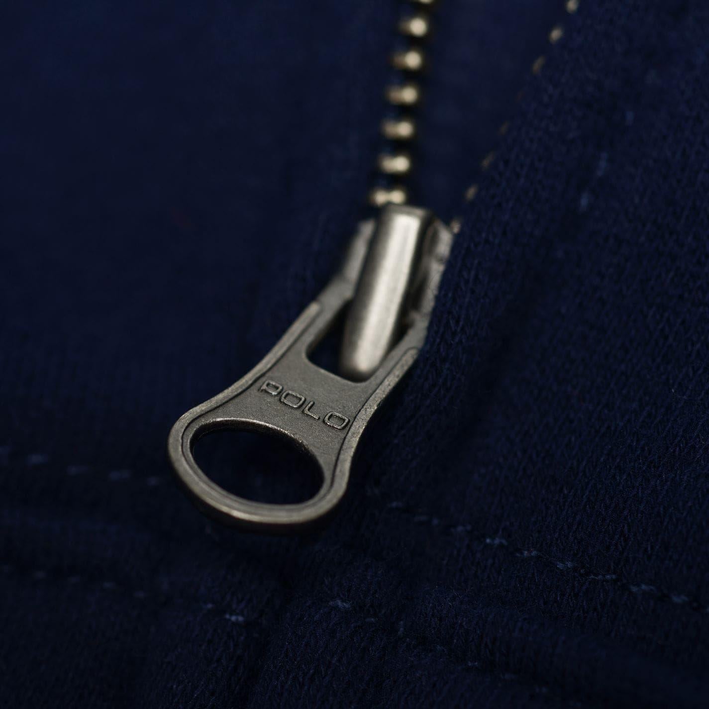 Navy - Side - Ralph Lauren Boys Full Zip Hoodie