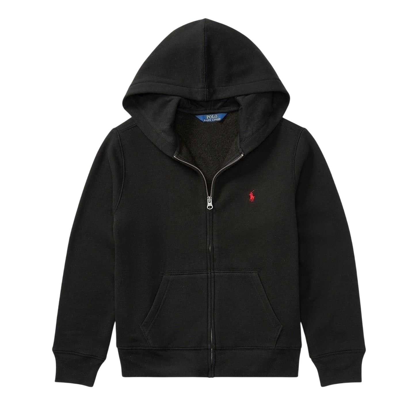 Black - Front - Ralph Lauren Boys Full Zip Hoodie