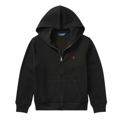 Black - Front - Ralph Lauren Boys Full Zip Hoodie