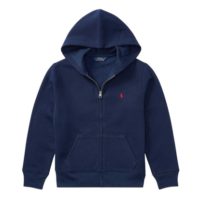 Navy - Front - Ralph Lauren Boys Full Zip Hoodie