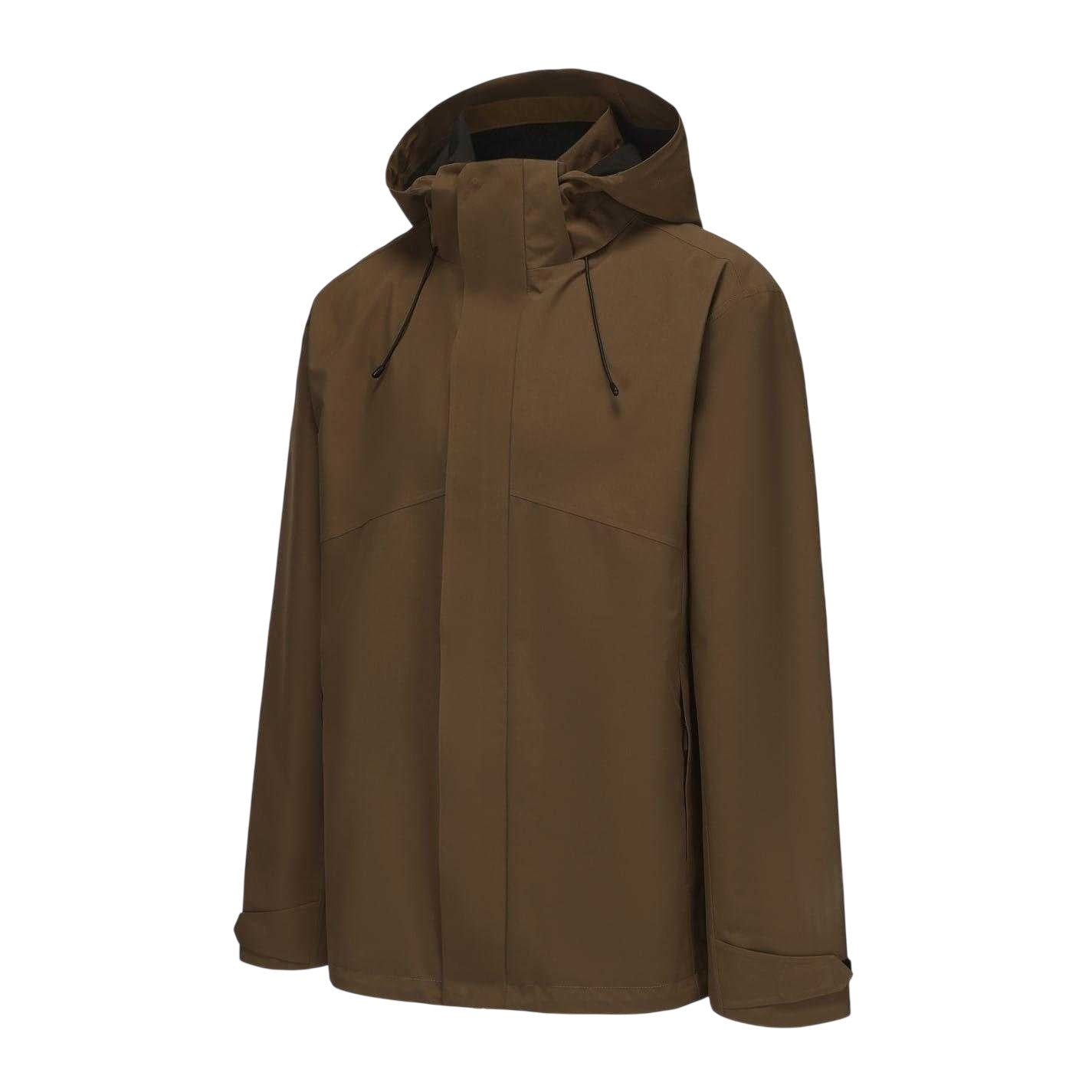 Khaki Green - Side - Firetrap Mens Plain Waterproof Jacket