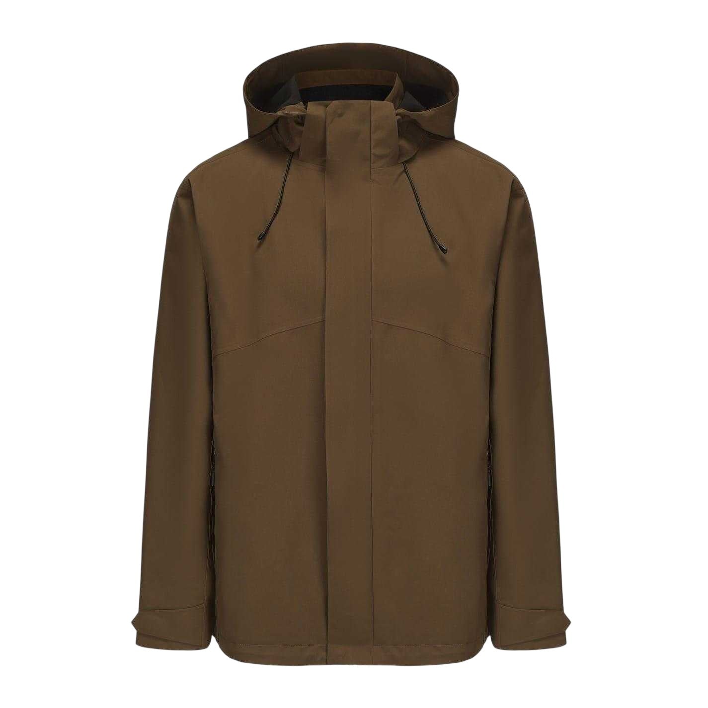 Khaki Green - Front - Firetrap Mens Plain Waterproof Jacket