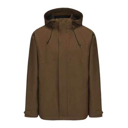 Khaki Green - Front - Firetrap Mens Plain Waterproof Jacket