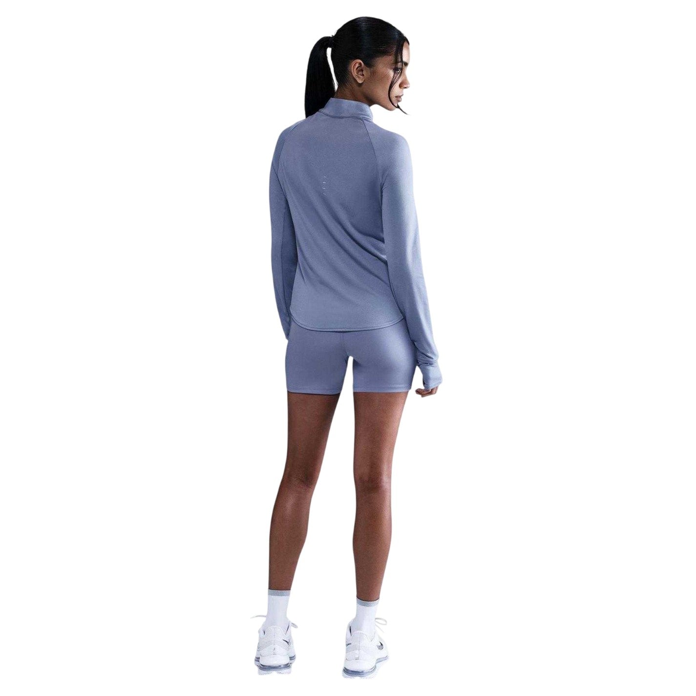 Indigo - Back - Nike Womens-Ladies Swift Quarter Zip Running Top