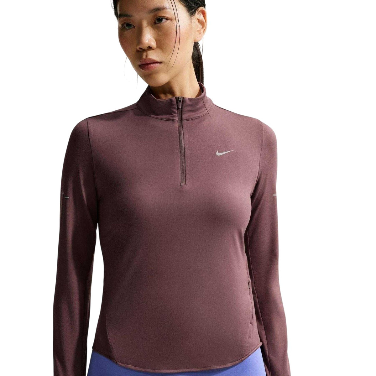 Tattoo - Side - Nike Womens-Ladies Swift Quarter Zip Running Top