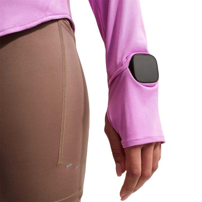 Magenta - Lifestyle - Nike Womens-Ladies Swift Quarter Zip Running Top