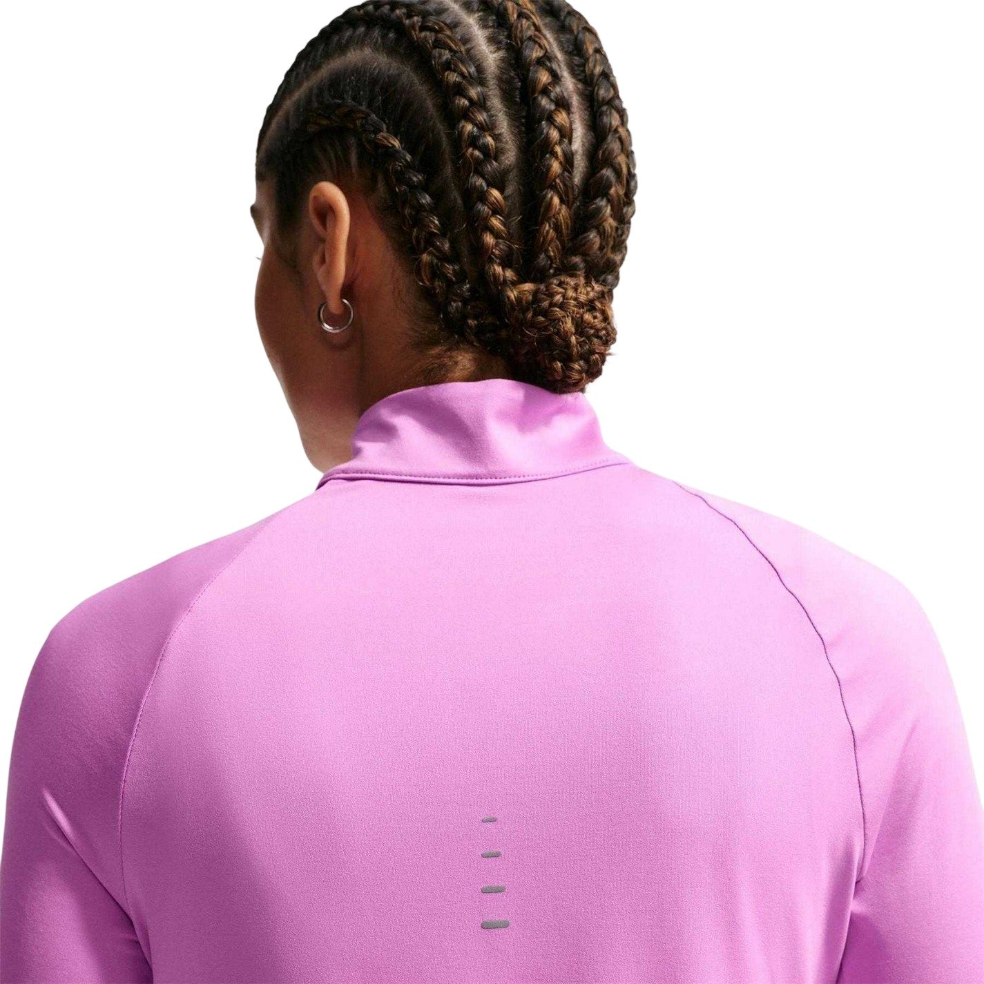 Magenta - Close up - Nike Womens-Ladies Swift Quarter Zip Running Top