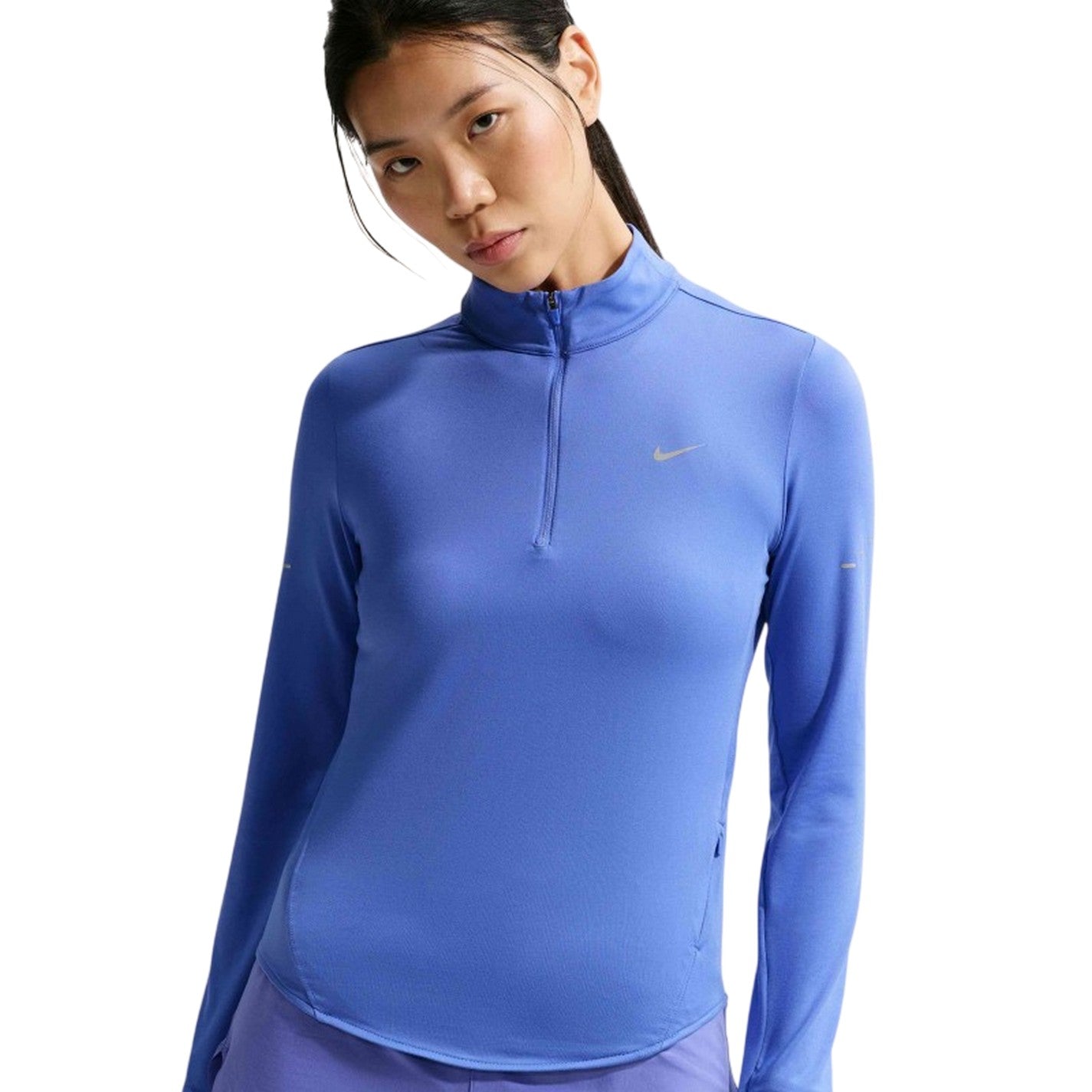 Sapphire - Front - Nike Womens-Ladies Swift Quarter Zip Running Top