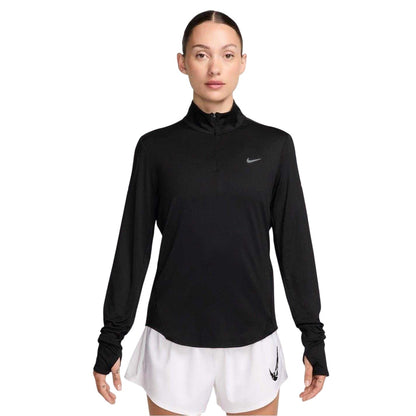 Black - Front - Nike Womens-Ladies Swift Quarter Zip Running Top