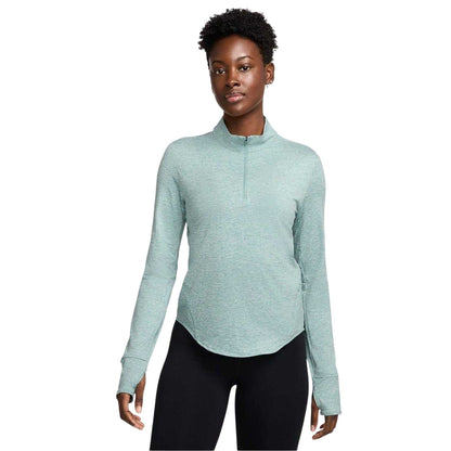 Cannon Heather - Front - Nike Womens-Ladies Swift Quarter Zip Running Top