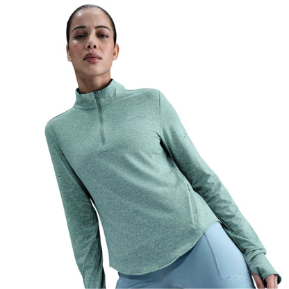 Cannon Heather - Side - Nike Womens-Ladies Swift Quarter Zip Running Top