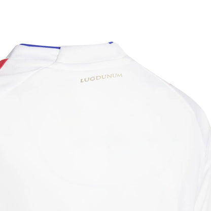 White - Pack Shot - Adidas Childrens-Kids 2025-2026 Olympique Lyonnais Football Home Jersey