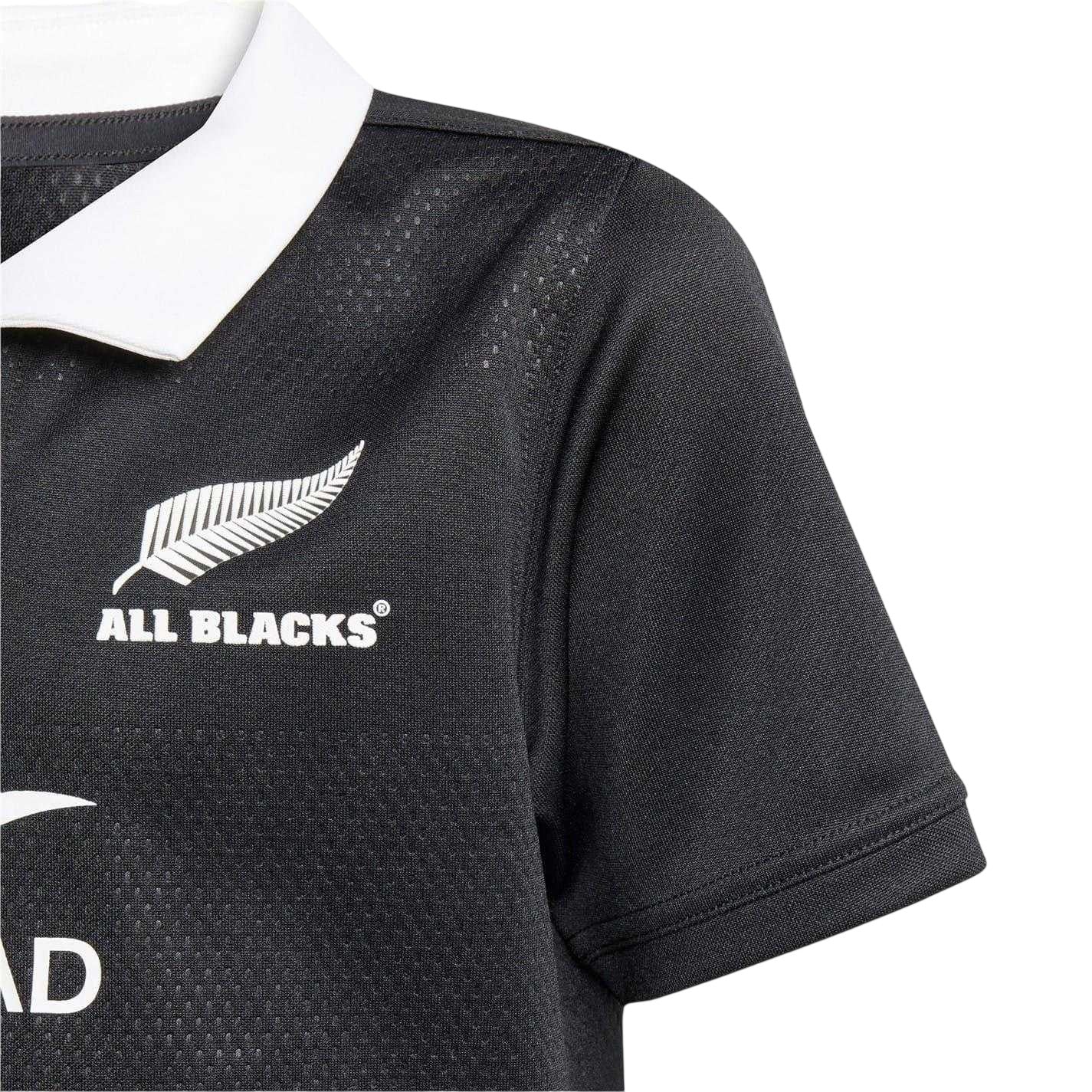 All Black - Pack Shot - Adidas Childrens-Kids 2025 New Zealand All Blacks Rugby Jersey