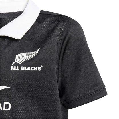 All Black - Pack Shot - Adidas Childrens-Kids 2025 New Zealand All Blacks Rugby Jersey