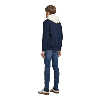 Navy Blazer - Back - Jack And Jones Boys Rush Bomber Jacket