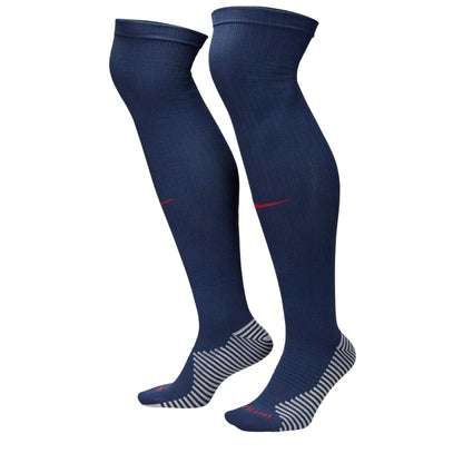 Midnight Navy - Side - Nike Childrens-Kids Paris Saint Germain FC Football Socks