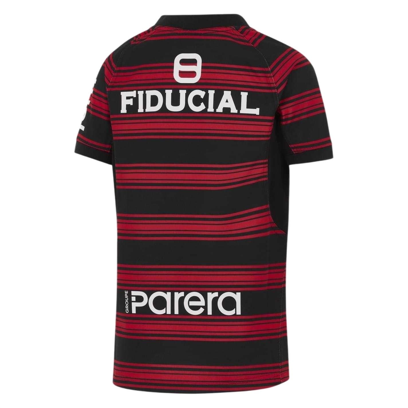 Black-Uni Red-White - Back - Nike Boys 2025-2026 Stade Toulousain Rugby Jersey