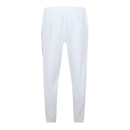 White - Back - Lacoste Mens Side Stripe Slim Sweatpants