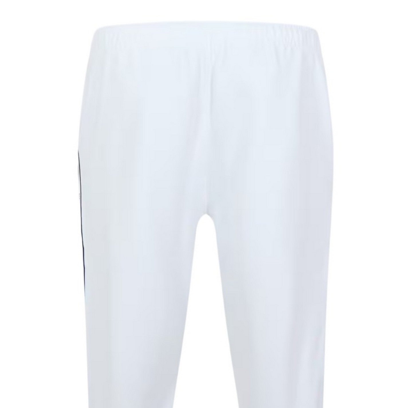 White - Side - Lacoste Mens Side Stripe Slim Sweatpants