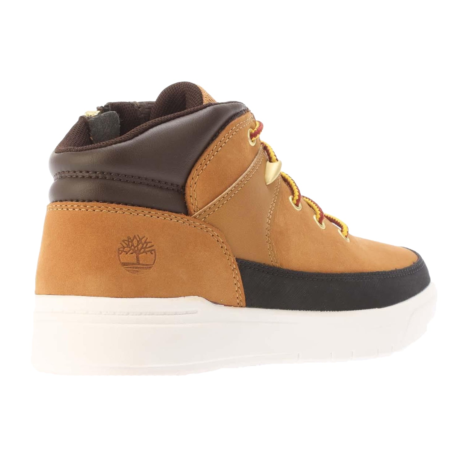 Wheat - Pack Shot - Timberland Childrens-Kids Seneca Bay Leather Zipped Hiking Boots