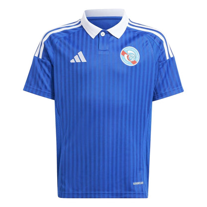 Team Royal Blue - Front - Adidas Childrens-Kids 2025-2026 RC Strasbourg Football Shirt