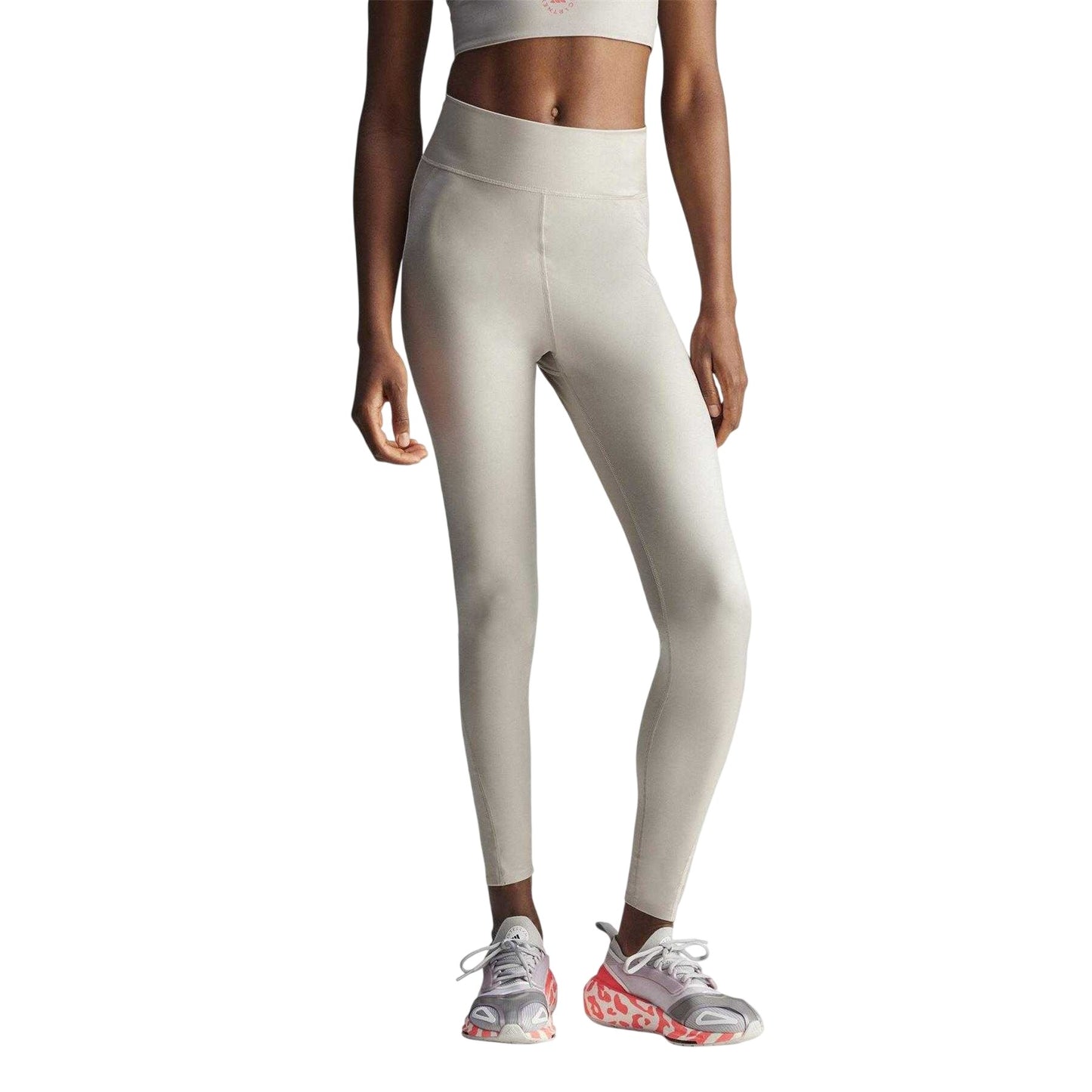Clear Grey - Side - Adidas Womens-Ladies Performance Leggings