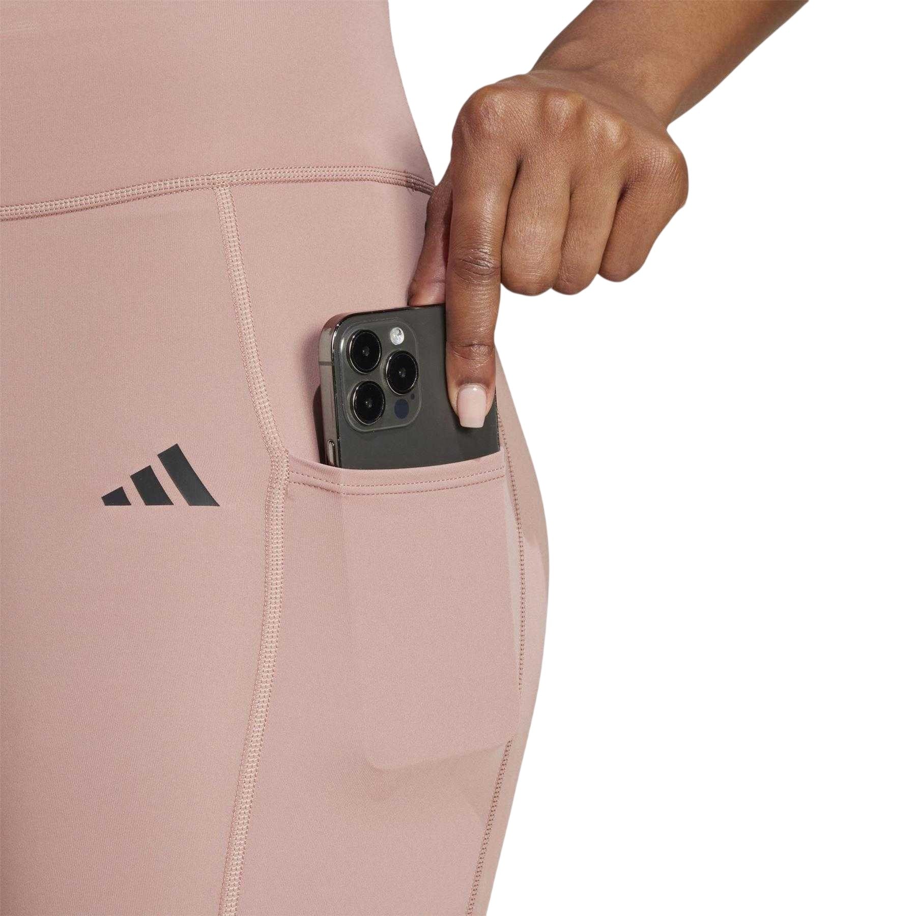 Clay - Lifestyle - Adidas Womens-Ladies Optime Fitted Leggings