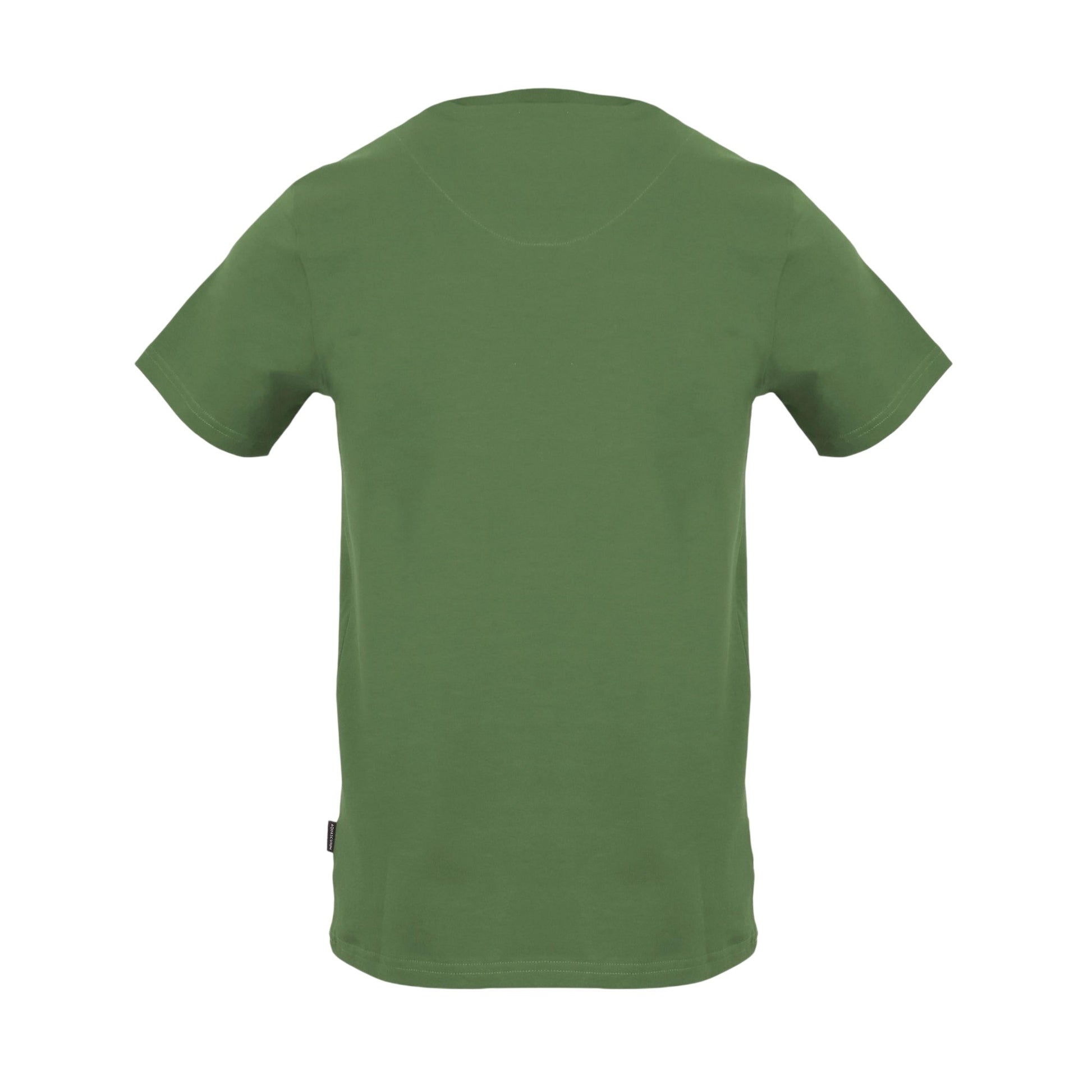 Military Green - Back - Aquascutum Mens Embroidered Logo Cotton T-Shirt