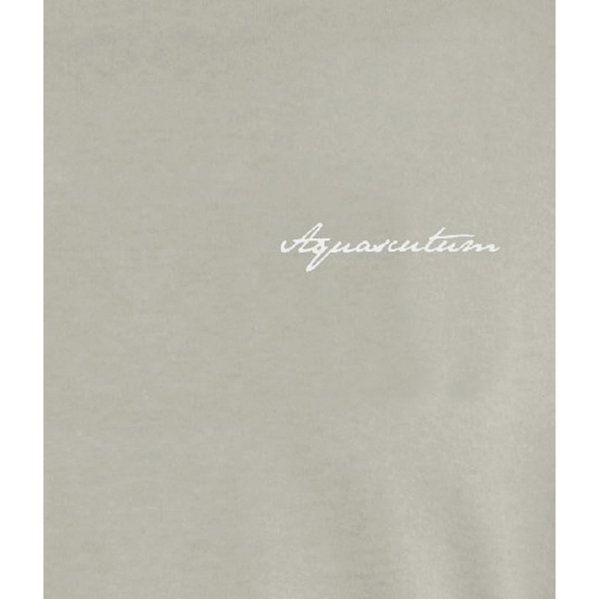 Grey - Side - Aquascutum Mens Embroidered Logo Cotton T-Shirt