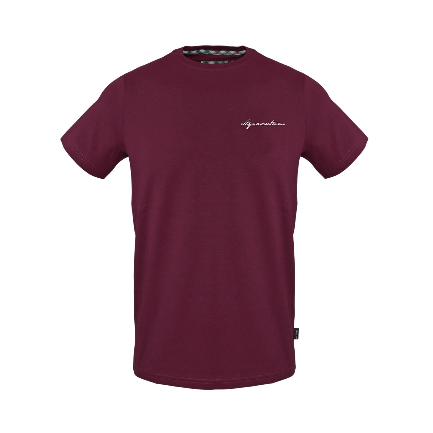 Red - Front - Aquascutum Mens Embroidered Logo Cotton T-Shirt
