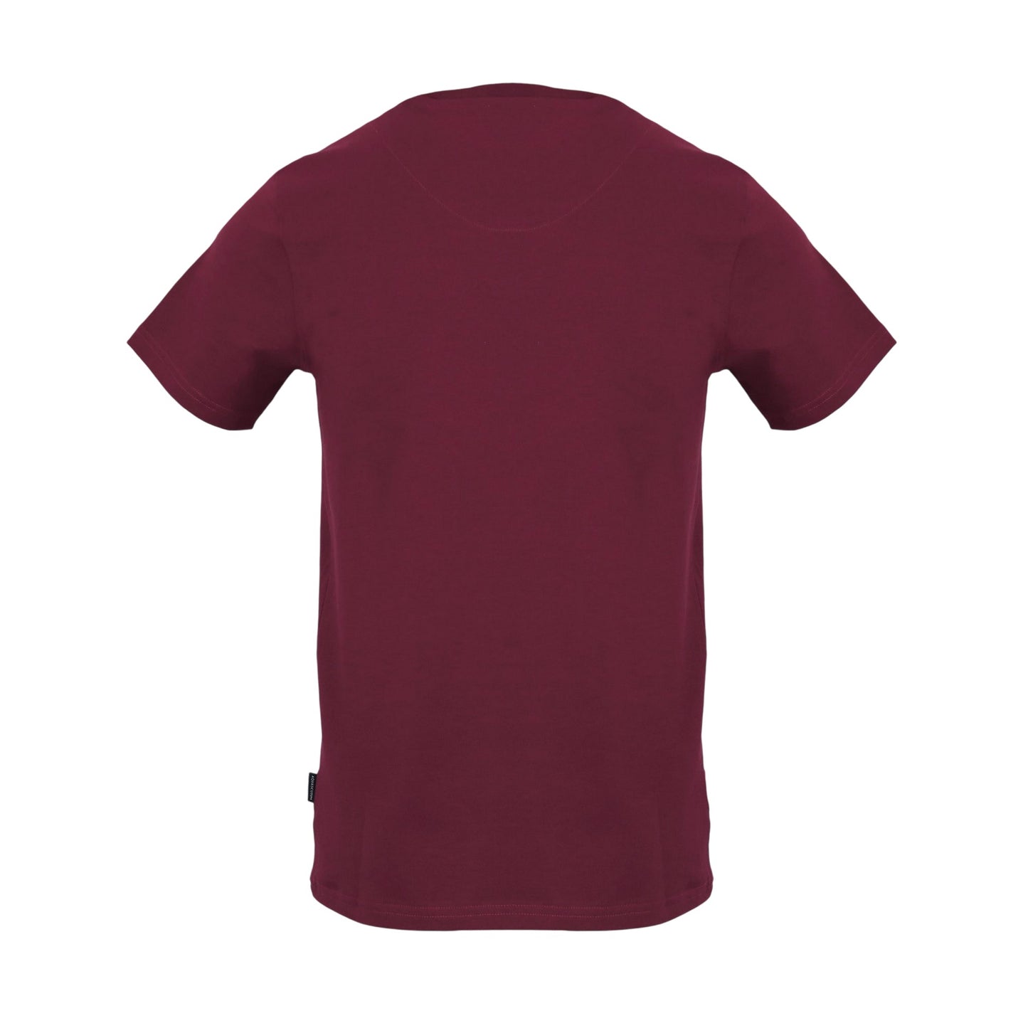 Red - Back - Aquascutum Mens Embroidered Logo Cotton T-Shirt