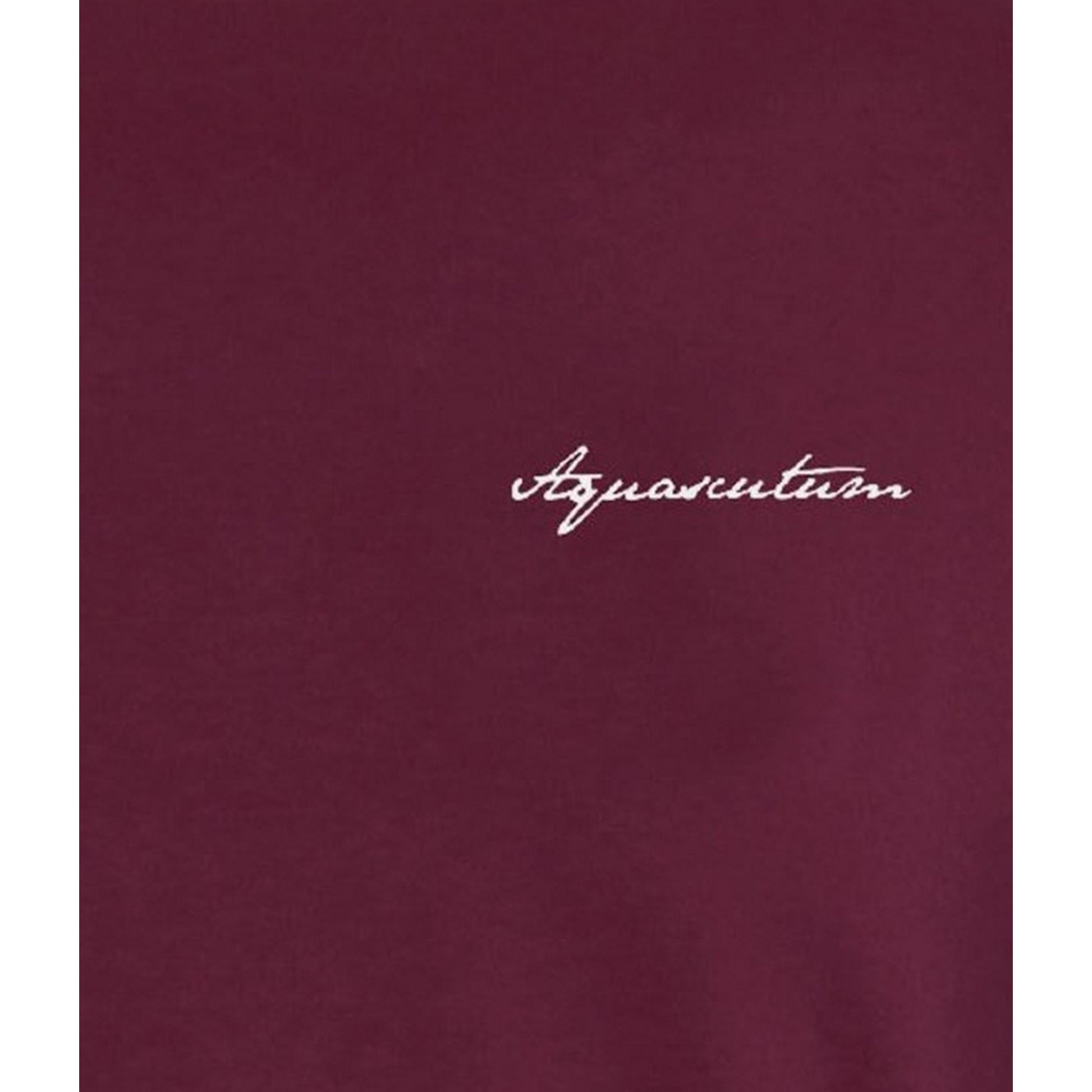Red - Side - Aquascutum Mens Embroidered Logo Cotton T-Shirt