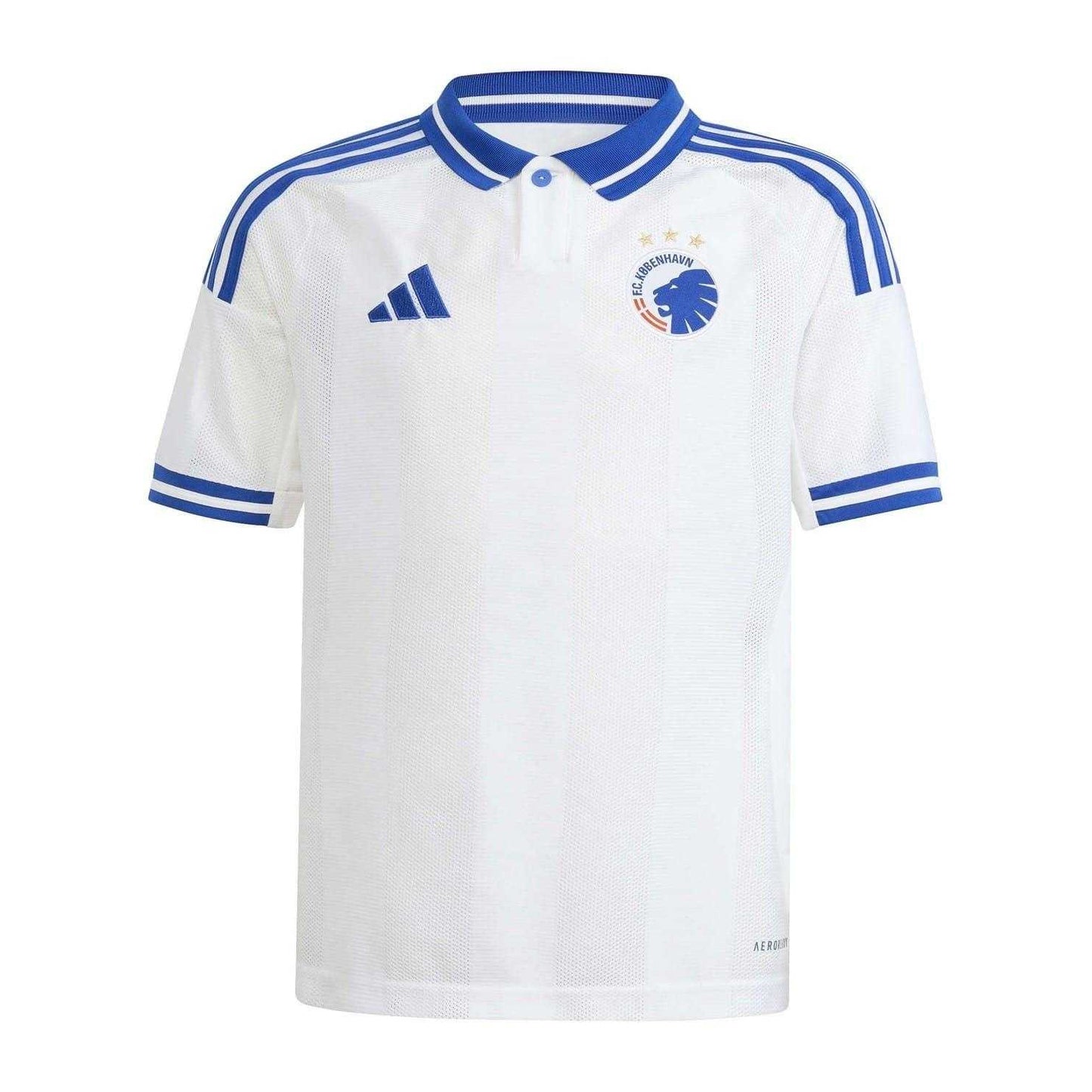 White-Blue - Front - Adidas Childrens-Kids 2025-2026 F.C. Copenhagen Football Jersey
