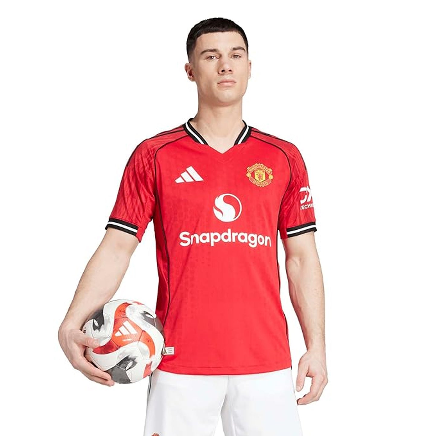 Red - Lifestyle - Adidas Childrens-Kids 2025-2026 Manchester United FC Football Shirt