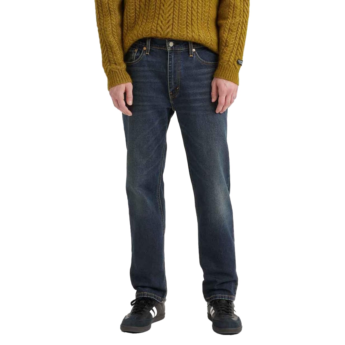 Dark Blue - Side - Levis Mens 541 Born To Adapt Athletic Tapered Jeans