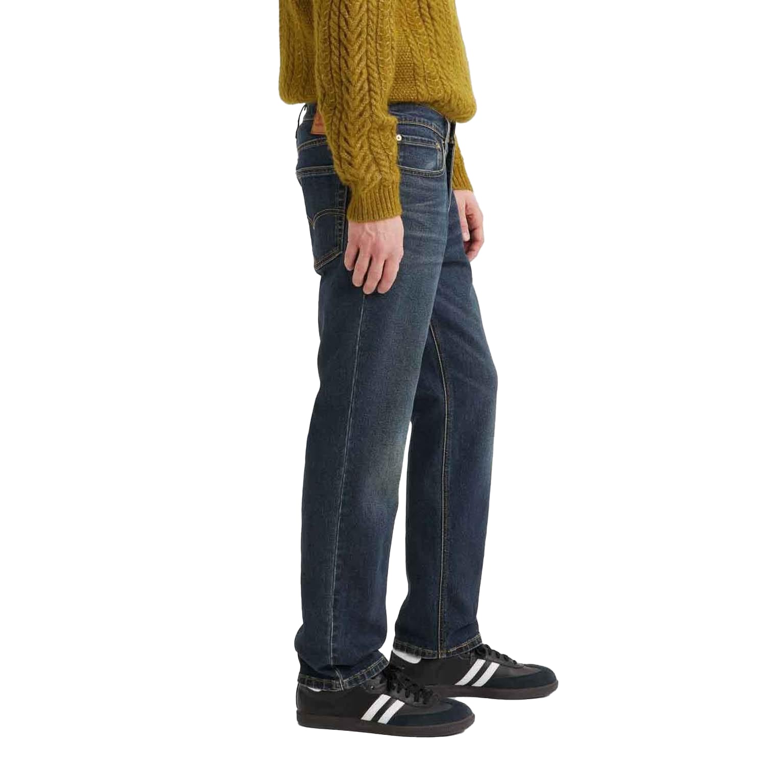 Dark Blue - Lifestyle - Levis Mens 541 Born To Adapt Athletic Tapered Jeans