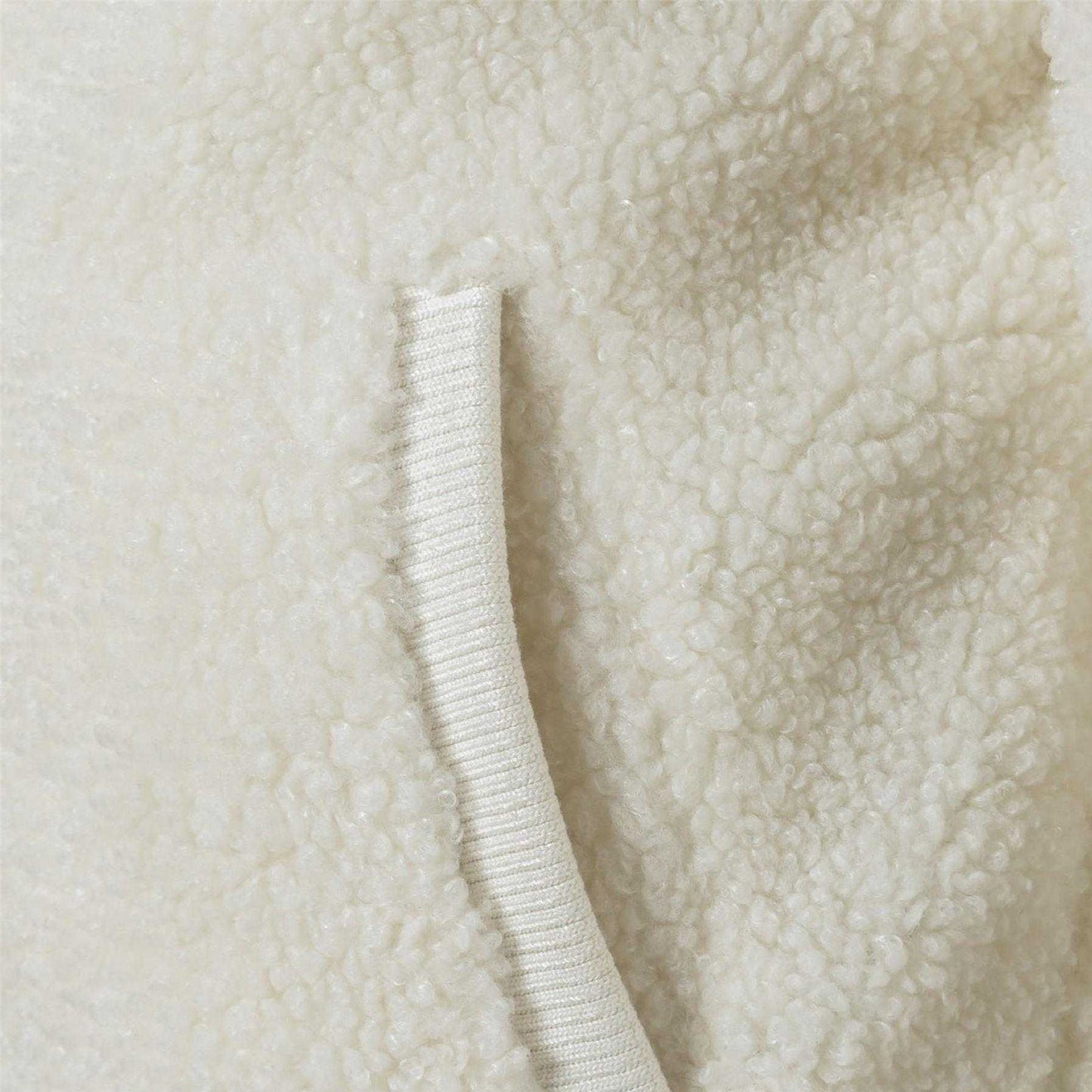 Off White - Lifestyle - Minoti Girls Teddy Fleece Bomber Jacket