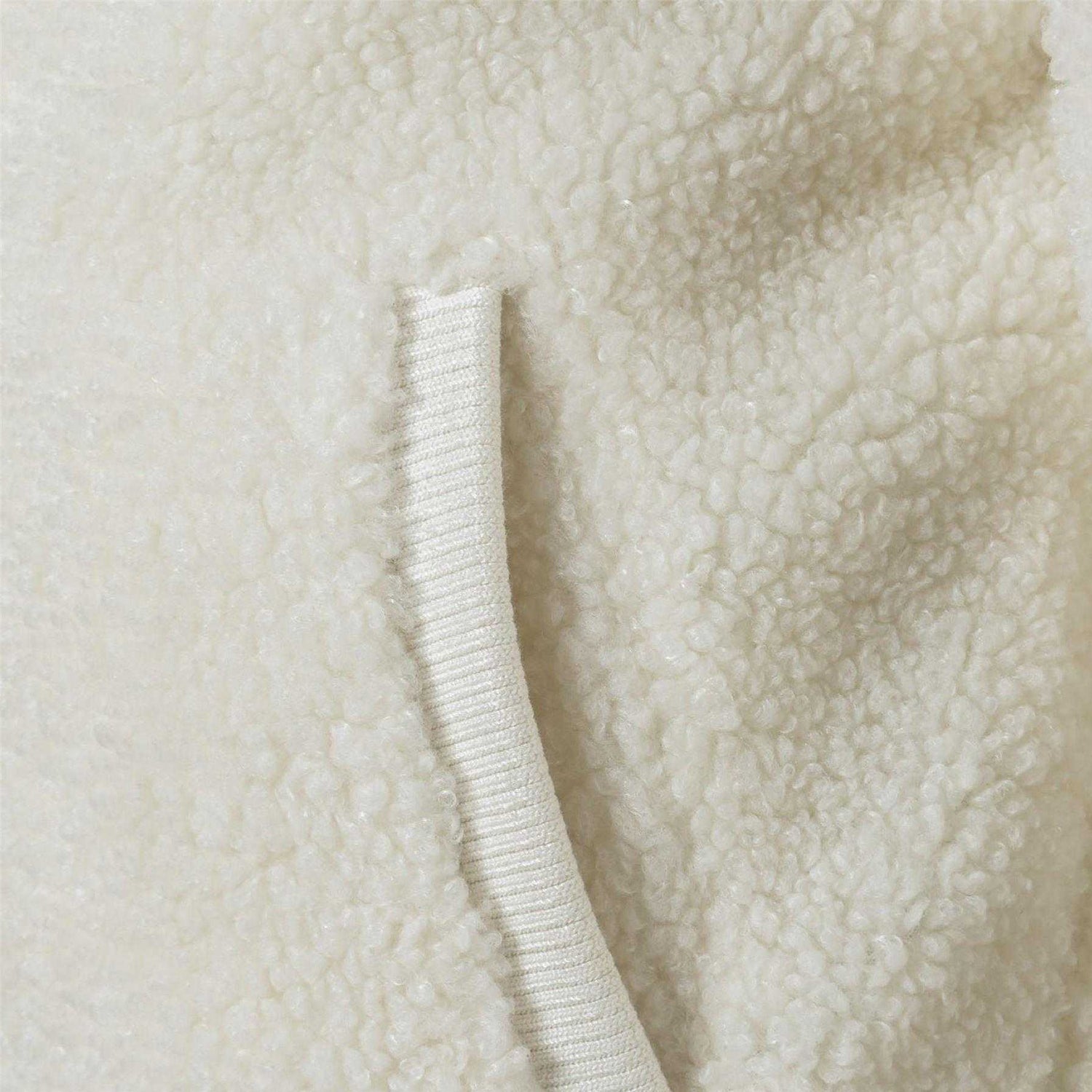 Off White - Lifestyle - Minoti Girls Teddy Fleece Bomber Jacket