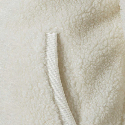 Off White - Lifestyle - Minoti Girls Teddy Fleece Bomber Jacket