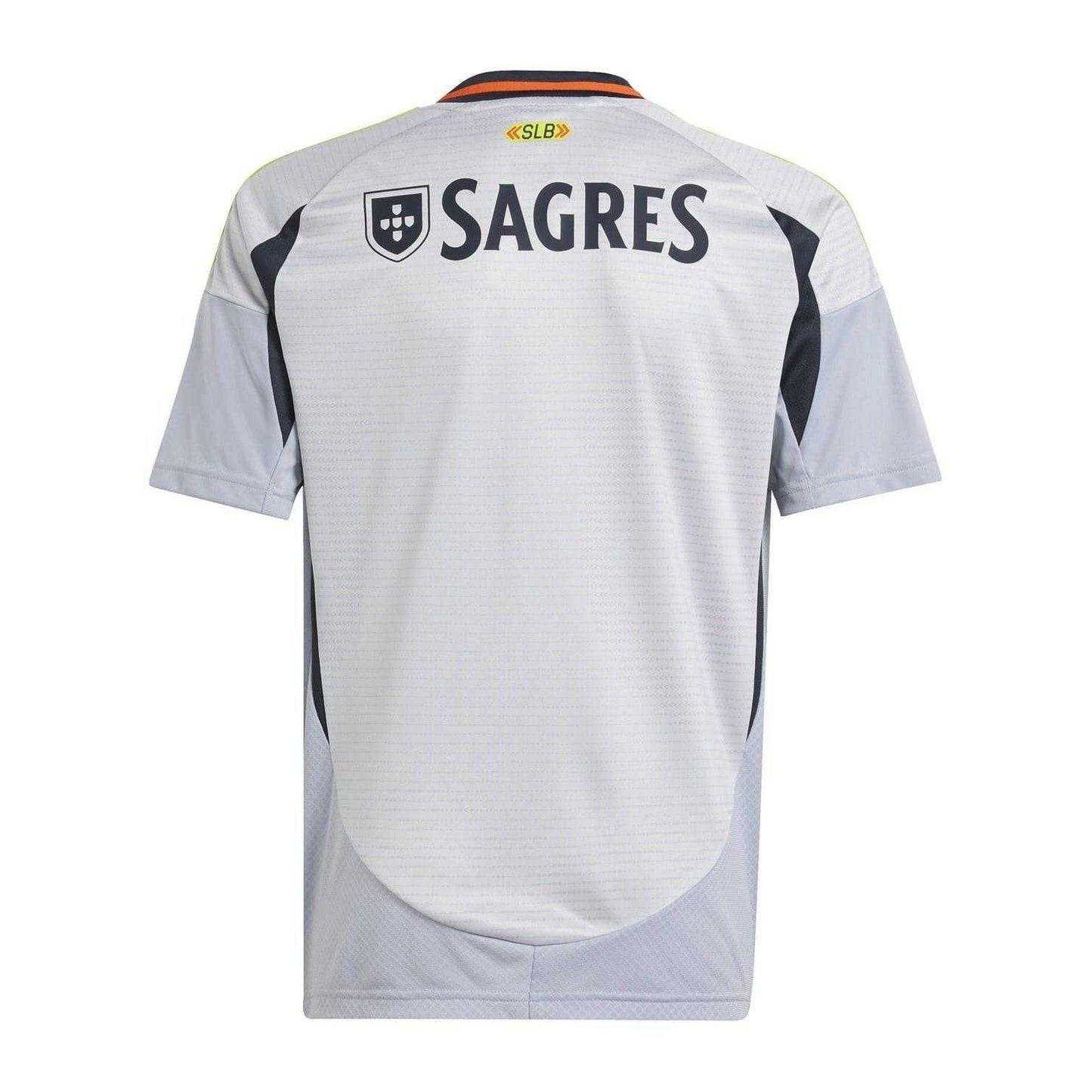 Grey - Back - Adidas Childrens-Kids 2024-2025 SL Benfica Football Shirt