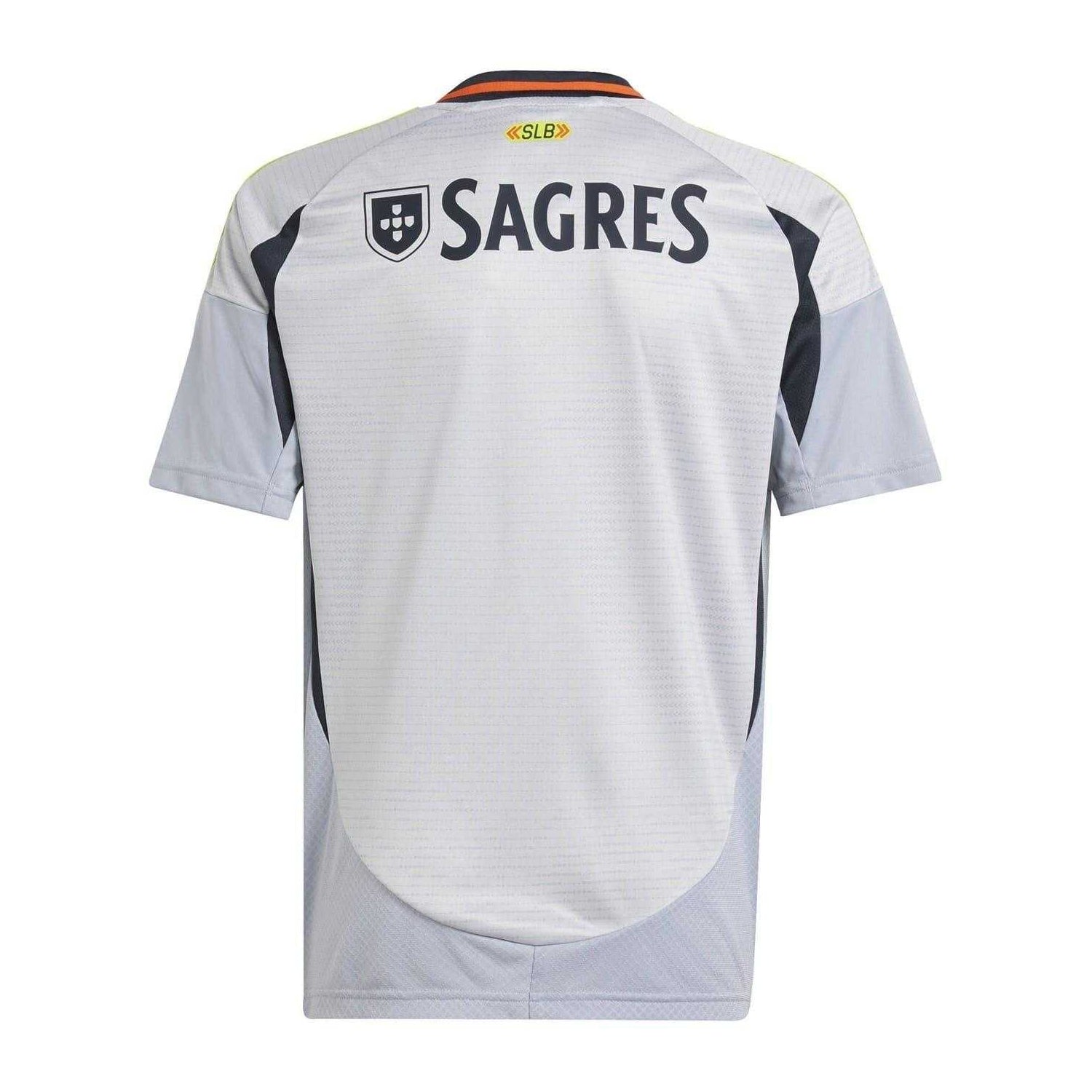 Grey - Back - Adidas Childrens-Kids 2024-2025 SL Benfica Football Shirt