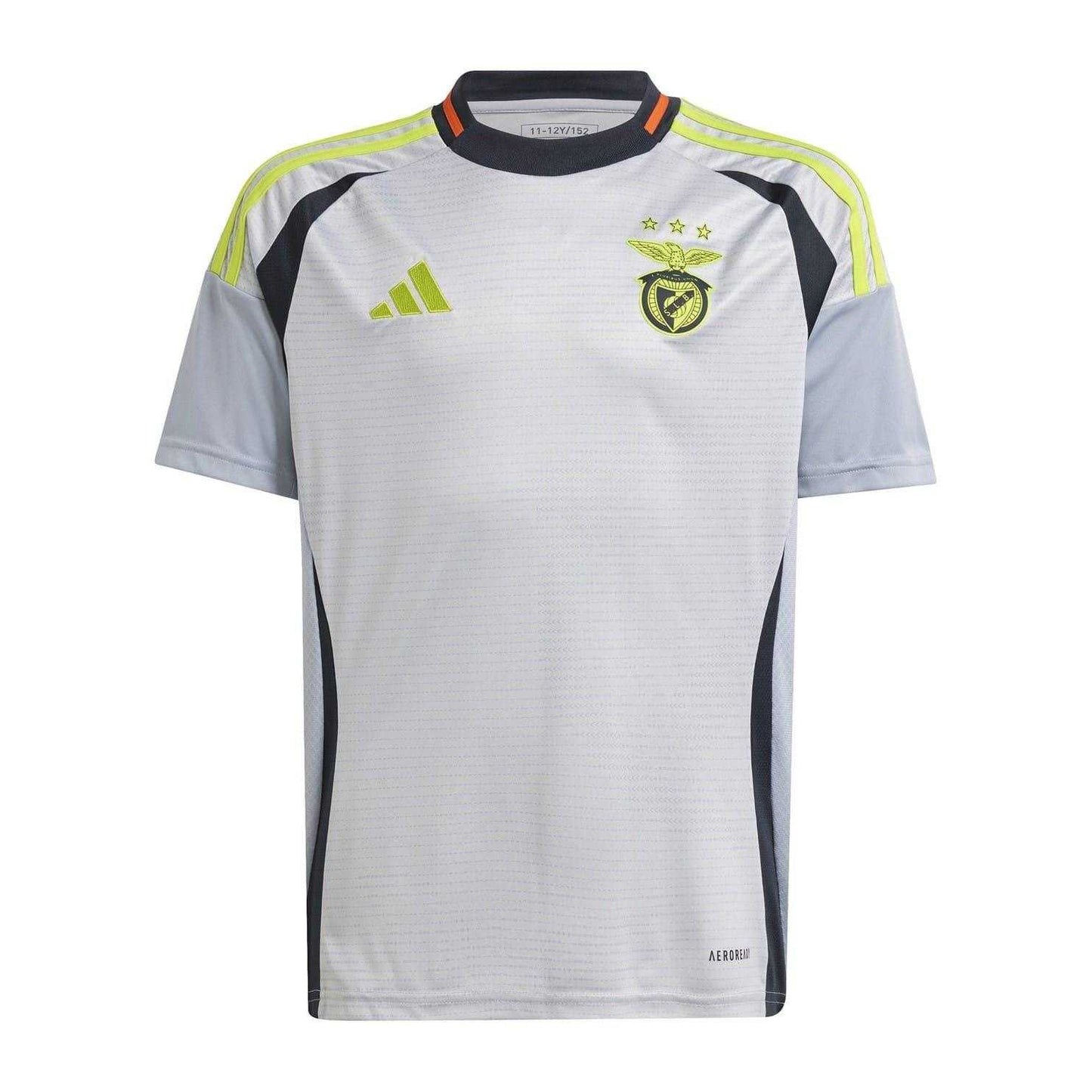 Grey - Front - Adidas Childrens-Kids 2024-2025 SL Benfica Football Shirt